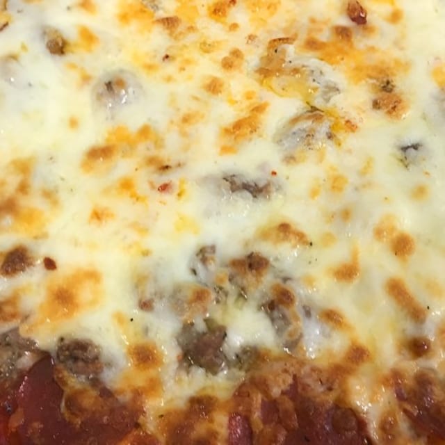 Five Meat Pizza.