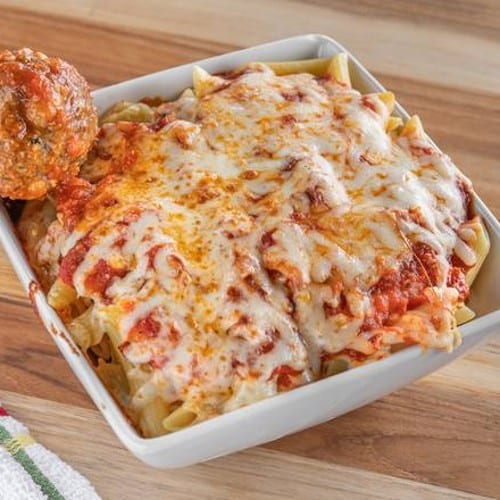 Baked Mostaccioli.