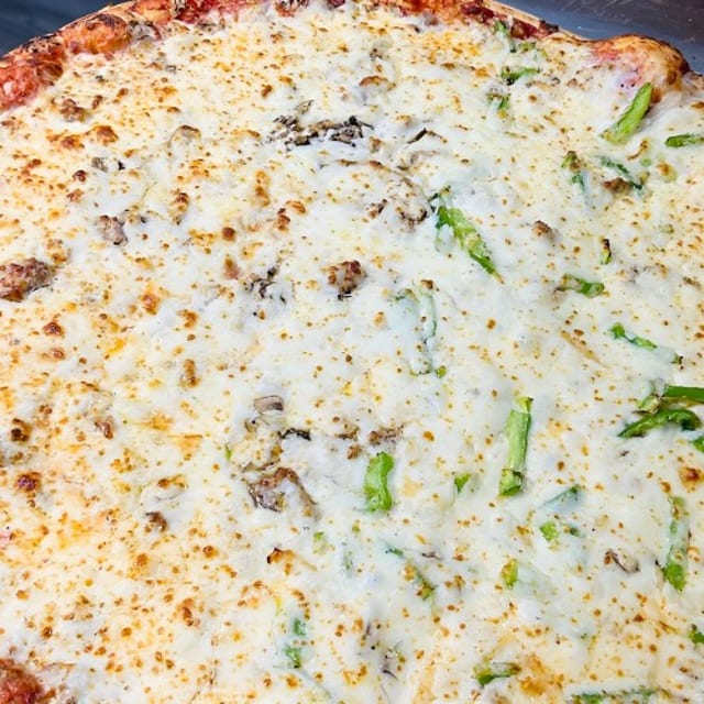 14'' Pizza with Two Toppings & Garlic Bread with Cheese Wednesday Special.