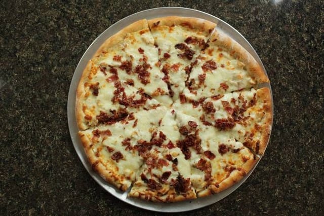 Chicken, Bacon & Ranch Pizza.
